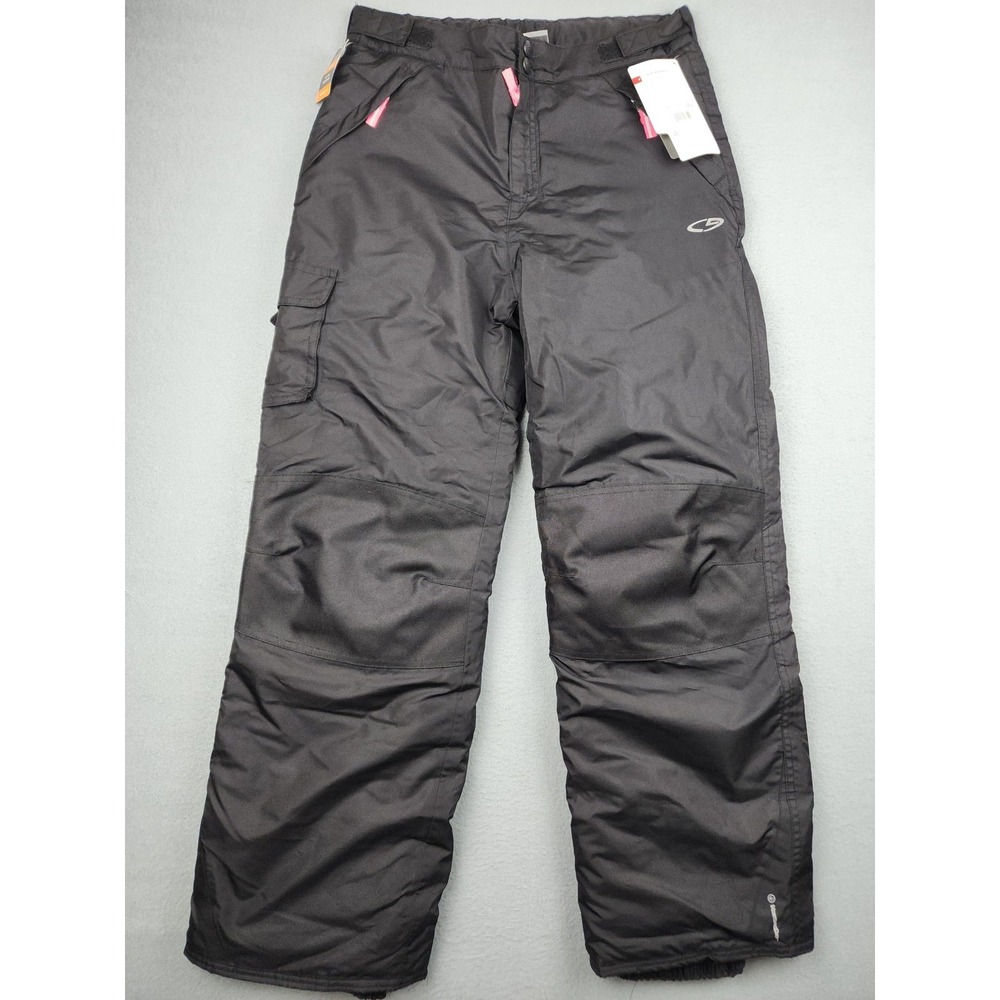 C9 Champion Snow Pants Girls XL 14-16 Black Insulated Ski Water Resistant NWT
